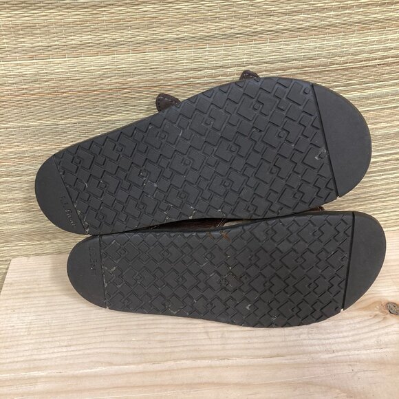 L.L. Bean Eco Comfort Shoes Women's 8M Brown Leather Two‎ Strap Buckle Sandals - Picture 8 of 8